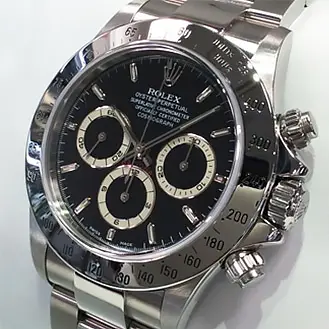 ロレックス デイトナ 自動巻き コスモグラフ P番 SS 16520 箱 保証書 腕時計