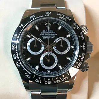 ロレックス デイトナ 自動巻き コスモグラフ ランダム セラクロムベゼル SS 116500LN 箱 保証書 腕時計