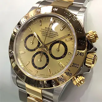 ロレックス デイトナ 自動巻き コスモグラフ E番 SS×K18YG 16523 腕時計