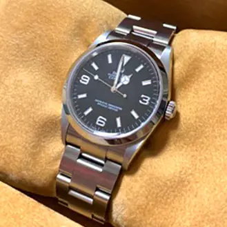 ロレックス エクスプローラー1 SS 114270 黒文字盤 V番 ギャラ無 腕時計