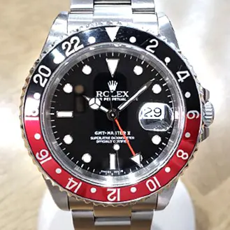 ロレックス GMTマスターⅡ 赤黒 16710 U番 箱有 ギャラ有 腕時計
