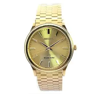 seiko 18KT 9581-7010 ゴールド文字盤 腕時計