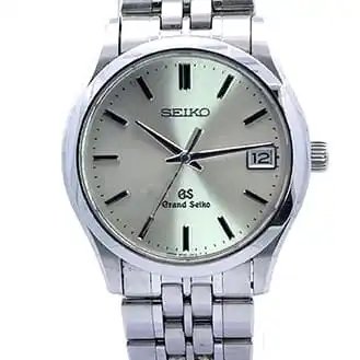seiko SS デイト シルバー文字盤 9F82-0A10 腕時計