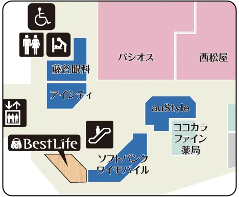 買取専門店 ベストライフ ジョイパーク泉ヶ丘店  フロアマップ