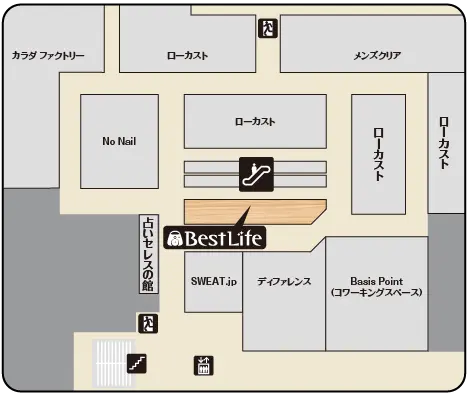 買取専門店 ベストライフ 吉祥寺マルイ店 フロアマップ