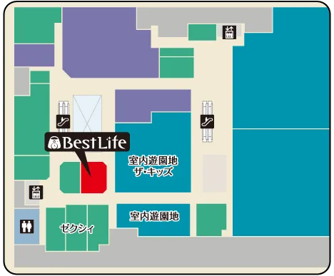 買取専門店 ベストライフ 岸和田カンカンベイサイドモール店 フロアマップ
