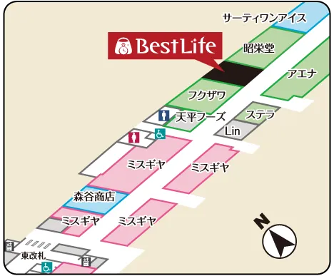 買取専門店 ベストライフ MOLTI垂水駅前店  フロアマップ