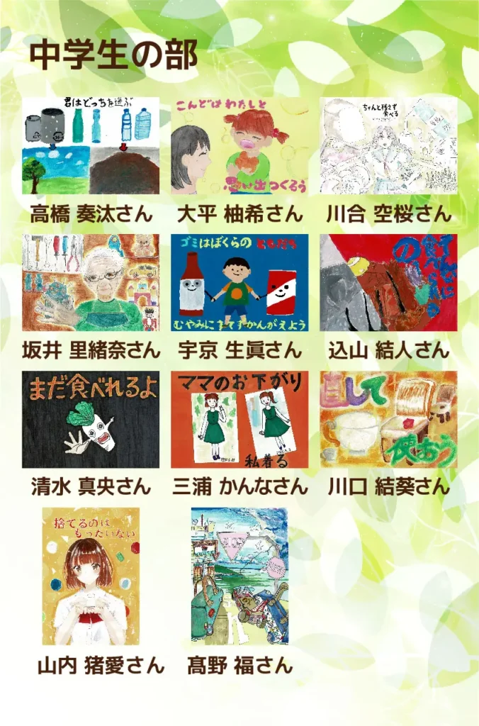 2022年こども絵画コンテスト 中学生の部