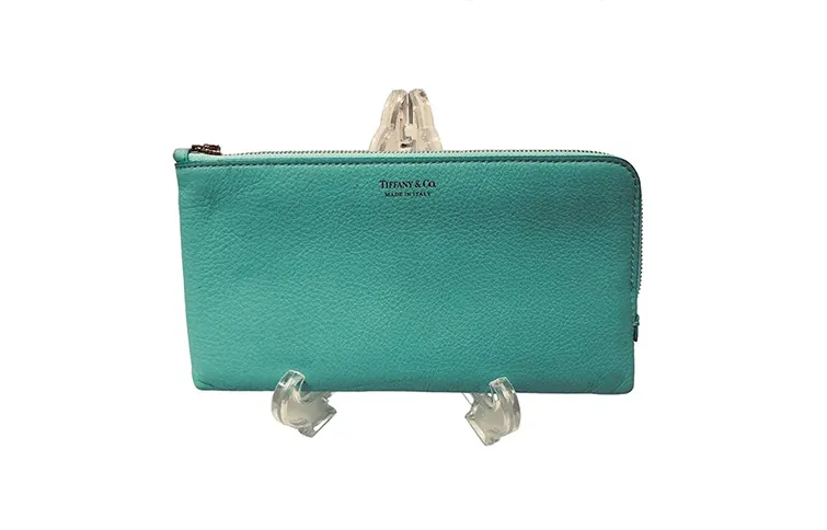 ティファニー 長財布 レザー レディース ティファニーブルー