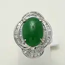 翡翠 リングPT900 6.710. 87